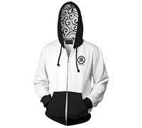 Charous Anime GINTAMA Sakata Gintoki Cosplay Hoodie,Unisex 3D Printing Sweatshirt for Festival Cosplay or Gift-White-2_XL
