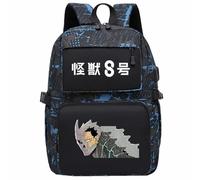 Charous Anime Kaiju No.8 Kafka Cartoon Print Canvas Backpack,Camouflage Color School College Bag for Manga Fans Cosplay