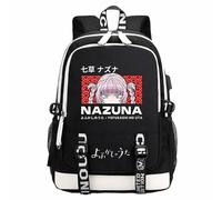 Charous Anime Manga Call of the Night Black Oxford Cloth Backpack School College Bag for Nanakusa Nazuna Fan Cosplay Gift