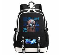 Charous Anime Manga That Time I Got Reincarnated as a Slime Black Backpack School College Bag for Rimuru Fans Cosplay Gift