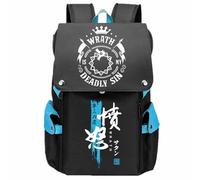 Charous Anime The Seven Deadly Sins Dragon's Sin of Wrath Cartoon Backpack Oxford Cloth School Bag for Manga Fans Cosplay