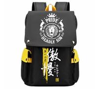 Charous Anime The Seven Deadly Sins Lion's Sin of Pride Cartoon Backpack Oxford Cloth School Bag for Manga Fans Cosplay