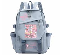 Charous BOCCHI THE ROCK! Cosplay Gotoh Hitori Cartoon Backpack,Cute Lightweight Nylon School Bag for Anime Manga Fans