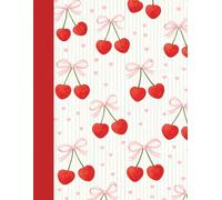 Charry Hearts Notebook Large: Cute Pink Ribbon Journal for Notes, Journaling & Creative Writing