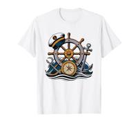 Charter Boat Captain Center Console Marlin Graphic Offshore T-Shirt