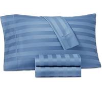 Charter Club Damask Stripe Queen 4-Pc Sheet Set, 550 Thread Count Pure Supima Cotton (Ocean)