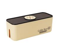 Charter Organizer - Storage Box for Desk Cable Socket | Phone Cable Organizer | Slip Storage Cover for Charger for Home Organization, Living Room, Bedroom, Black and white, 説明を参照してください, See