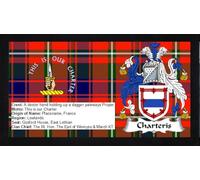 Charteris Scottish Clan Scotland Bar Mat Runner Pub Home Great Souvenir