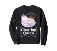 Charting Queen Nurse Humor Medical Mug Sweatshirt