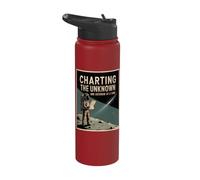 Charting The Unknown One Asteroid at A Time Meteor Shower Stainless Steel Insulated Water Bottle