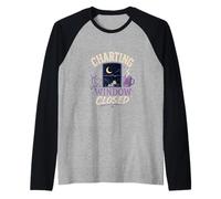 Charting Window Closed Night Nurse Humor Raglan Baseball Tee