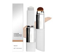 Chartming Color Changing Foundation Stick - Cover Cream Stick V Korean Foundation Stick with Volufiline With Brush Head - Full To Medium Coverage Base Makeup for All Skin Types (Natural)