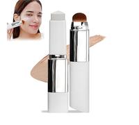 Chartming Color Changing Foundation Stick, Cover Cream Stick V White Korean Foundation Stick, Full To Medium Coverage Base Makeup, With Brush Head (Dark skin)