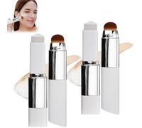 Chartming Color Changing Foundation Stick,Cover Cream Stick V White Korean Foundation Stick with Volufiline, Full to Medium Coverage Base Makeupwith Brush Head (Natural-2pcs)