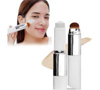 Chartming Color Changing Foundation Stick, Cover Cream Stick V White Korean Foundation Stick, With Volufiline With Brush Head, Full To Medium Coverage Base Makeup for All Skin Types (Ivory)