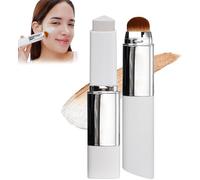 Chartming Color Changing Foundation Stick,Cream Stick V White Korean Color-Changing Foundation Stick With Brush Head,Suitable for All Skin Types,Coverage Base Makeup (Natural)