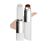 Chartming Color Changing Foundation Stick - White Stick Foundation - Dual-Ended Full Coverage Hydrating Concealer Balm With Brush Head,Suitable for All Skin Types (Dark Complexion)