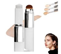 Chartming Color Changing Foundation Stick With Brush, Cover Cream V White Korean, Long-Lasting Medium To Full Coverage For All Skin Types(Natural)