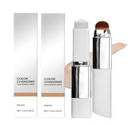 Chartming Color Changing Foundation Stick with Brush Head, Cover Cream V White Korean Foundation Stick With Volufiline, Full Coverage Concealer for All Skin Types(2Pcs Natural)
