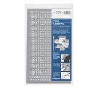 Chartpak Self-Adhesive Vinyl Numbers, 1/4 Inch High, White, 718 per Pack (01106)