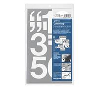 CHARTPAK Self-Adhesive Vinyl Numbers, 3 Inches High, White, 10 per Pack (01176)