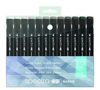 Chartpak Spectra Admarker Set 12 Cool Gry CLR