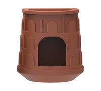 Chartte Pour Reptile Small Realistic Reptile Cave Natural Terrarium Decoration Safe Place for Small Animals | Multi-Function Accessory with Top Bowl for Food or EA