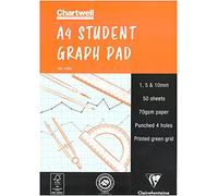 Chartwell 1/5/10mm Graph Pad A4 50 Leaf J14B