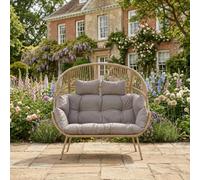 Chartwell - 2 Seat Standing Egg Chair In Light Brown On Natural