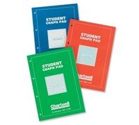 Chartwell Student Graph Pad 70gsm 2mm 10mm 20mm Grid 50 Sheets A4 Red Cover Ref J34B
