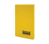Exacompta Chartwell Field Survey Book 2026Z - 130x205mm, Weather-Resistant, Yellow, Plain 2-Line