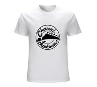 Charvel Jackson Guitar Unisex T-Shirt Printed Tee Graphic Top Men Shirt White White XL