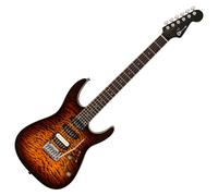 Charvel Pro-Mod Plus Dinky DK24 HSS 2PT EB QM Ebony Fingerboard Amber Tiger Eye