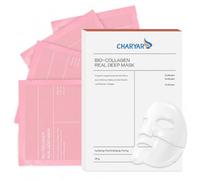 CHARYAR Bio Collagen Real Deep Face Mask 4 Pack - Overnight Hydrogel Face Masks for Deep Hydration, Firming, Pore Minimising & Glass Skin Glow | Korean Skincare Sheet Mask for Women & Men
