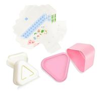 ChasBete Rice Mould Set, DIY Sushi Maker, 2 Onigiri Mould + 100 Disposable Onigiri Wrappers & Sealing Tapes