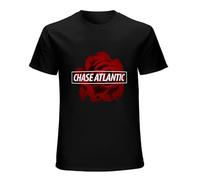 Chase Atlantic Rose Logo Men's T Shirt Black M