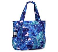 Chase Chic Beach Bag Womens, Extra Large Fold-able Pool Tote Bag, Waterproof Lightweight Shoulder Handbag With Zipper for Travel, Gym, Swim and Beach Holiday
