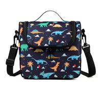 Chase Chic Lunch Bag for Boys, Insulated Kids Lunch Bag with Bottle Holder, Lightweight Lunch Box Leak-Proof Cooler Bag, Kids Lunch Tote Organizer for Daycare School, Dinosaur