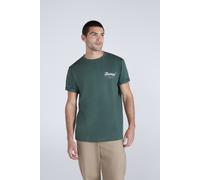 'Chase' Graphic Cotton T-Shirt Casual Short Sleeve Lightweight Top Animal Green XXL