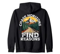 Chase Horizons Find Reasons Scenic Mountain Road Zip Hoodie