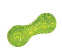 Chase 'n Chomp Durable TPR LED Light Up Fetch Dumbbell Dog Toy, Large