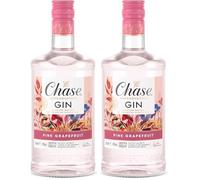 Chase Pink Grapefruit Gin | 40% vol | 70cl | Hints of Juniper & Lime Zest | Grapefruit Gin | Award-Winning | Recommended with Tonic & in Cocktails (Pack of 2)