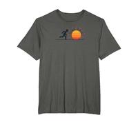 Chase Sunset: Inspiring Runner Motivation T-Shirt, Men's Big and Tall, Asphalt, 5X Tall