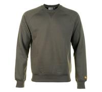 Carhartt WIP Mens Regular Fit Chase Sweatshirt - Colour: 3X9XX Shungite/Gold - Size: Large