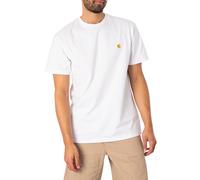 Short Sleeve Chase T Shirt White Gold, Large