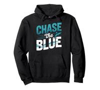 Chase The Blue Marlin Deep Sea Angler Fishing Pullover Hoodie