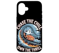 Chase the Chill Own the Thrill Halloween Case for iPhone 16