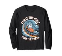 Chase the Chill Own the Thrill Halloween Long Sleeve T-Shirt