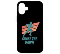 Chase the Dawn Runner Retro 70s 80s Case for iPhone 16 Plus