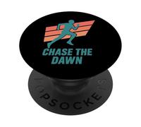 Chase the Dawn Runner Retro 70s 80s PopSockets Adhesive PopGrip